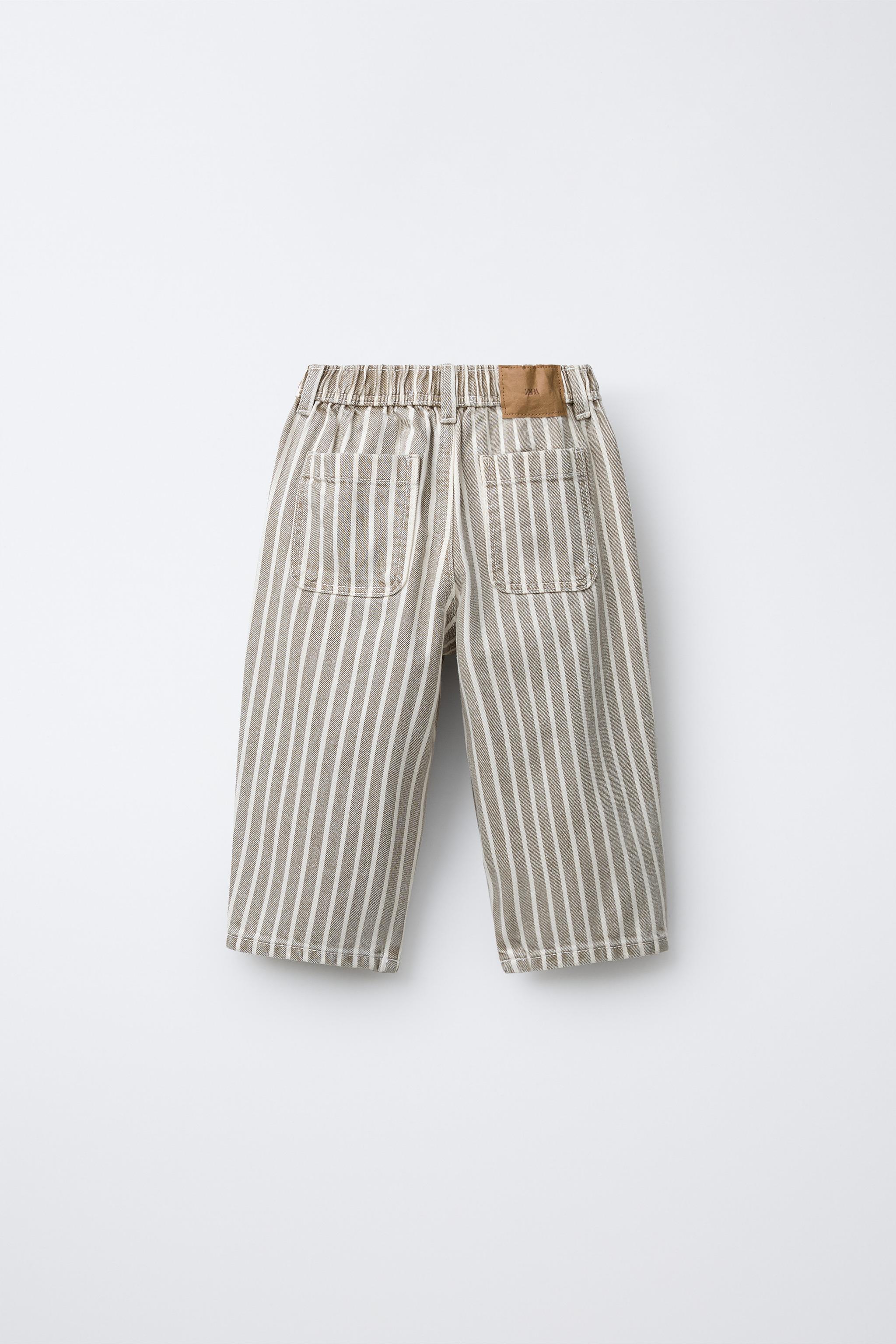 PANTALON BAGGY À RAYURES